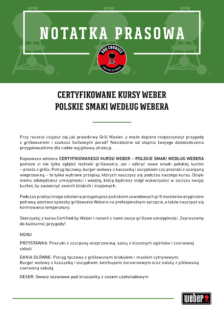 Certyfikowane Kursy Weber